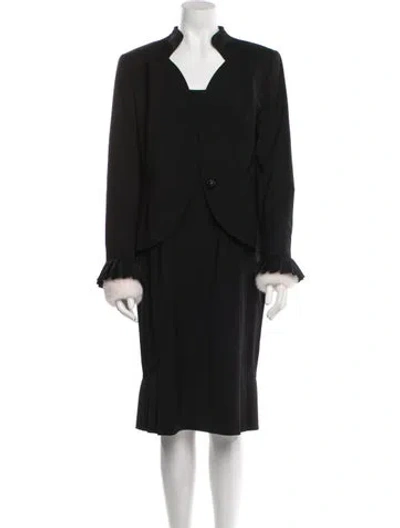 Pre-owned Escada Wool Pantsuit In Black
