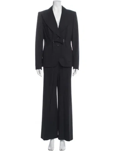 Pre-owned Escada Wool Pantsuit In Black