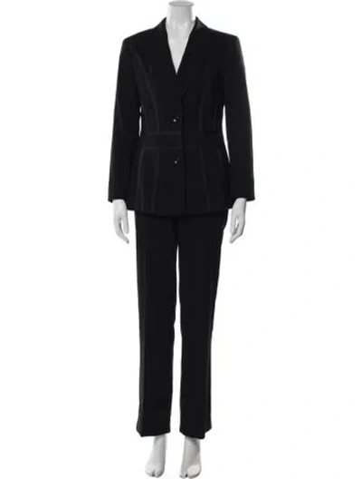 Pre-owned Escada Wool Pantsuit In Black