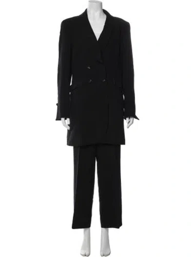Pre-owned Escada Wool Pantsuit In Black