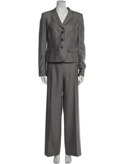 Pre-owned Escada Wool Pantsuit In Gray
