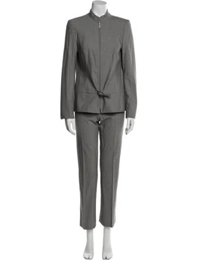 Pre-owned Escada Wool Pantsuit In Gray
