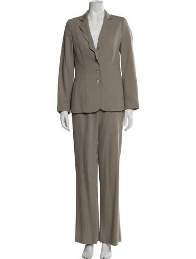 Pre-owned Escada Wool Pantsuit In Green