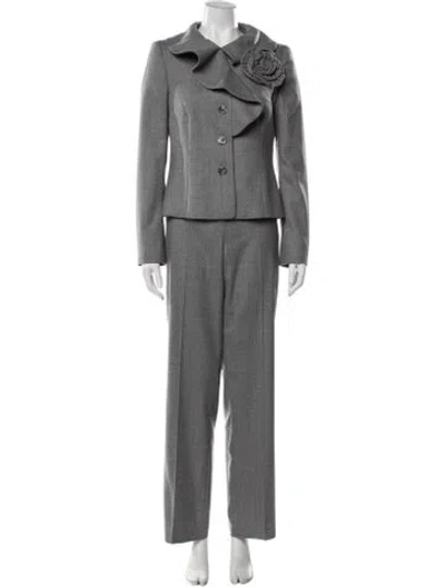 Pre-owned Escada Wool Pantsuit In Grey
