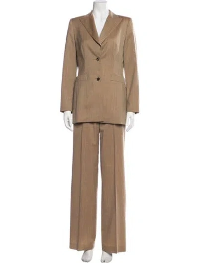 Pre-owned Escada Wool Pantsuit In Neutral