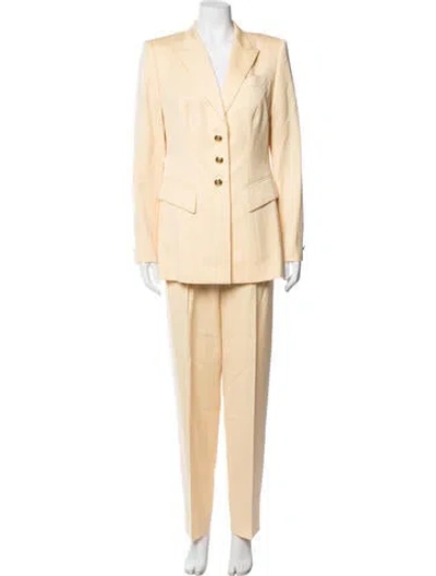 Pre-owned Escada Wool Pantsuit In Yellow