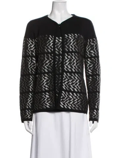 Pre-owned Escada Wool Patterned Set In Black