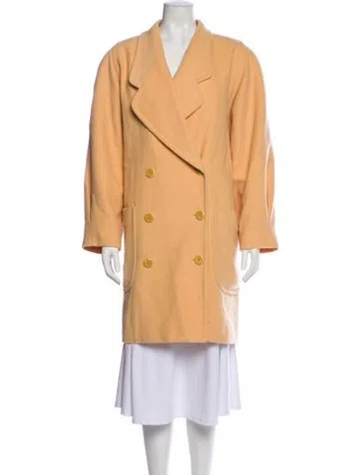 Pre-owned Escada Wool Peacoat In Neutral