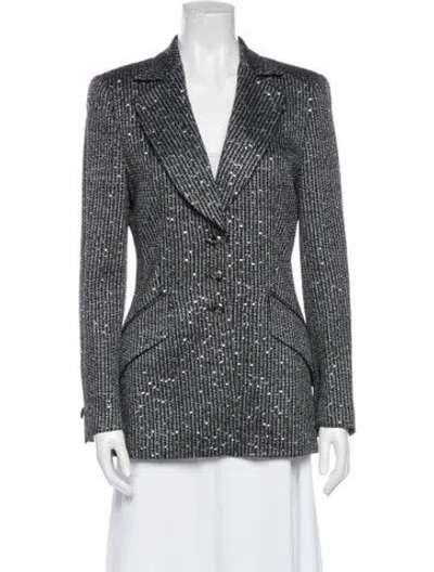 Pre-owned Escada Wool Printed Blazer In Multi
