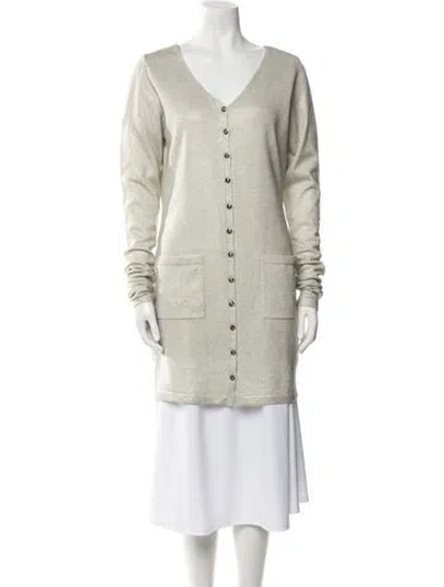 Pre-owned Escada Wool Printed Dress Set In Neutral