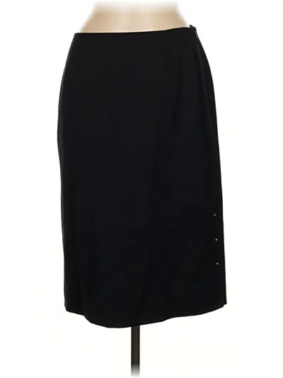 Pre-owned Escada Wool Skirt In Black