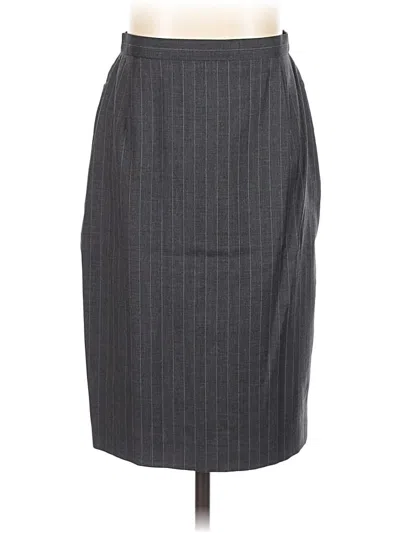 Pre-owned Escada Wool Skirt In Gray