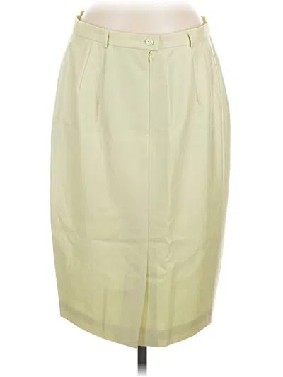 Pre-owned Escada Wool Skirt In Ivory
