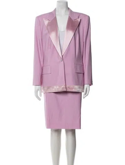 Pre-owned Escada Wool Skirt Set In Blue