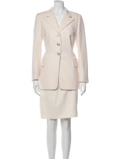 Pre-owned Escada Wool Skirt Set In Neutral