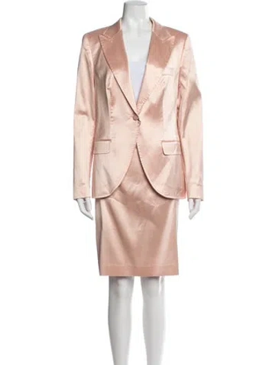 Pre-owned Escada Wool Skirt Suit In Pink