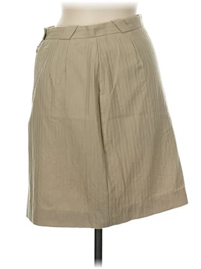Pre-owned Escada Wool Skirt In Tan