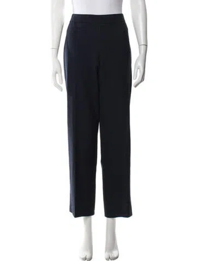 Pre-owned Escada Wool Straight Leg Pants In Blue