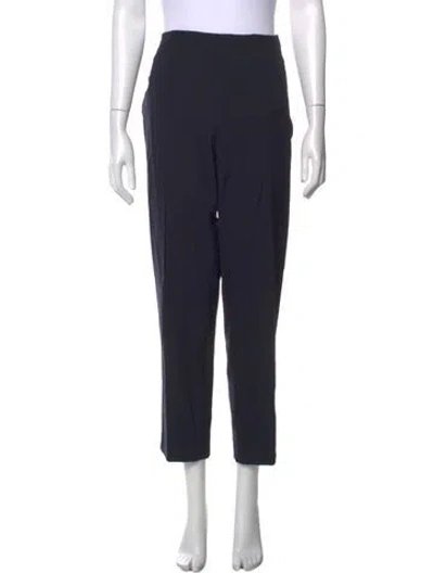 Pre-owned Escada Wool Straight Leg Pants In Blue