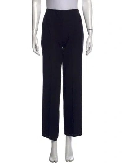 Pre-owned Escada Wool Straight Leg Pants In Blue