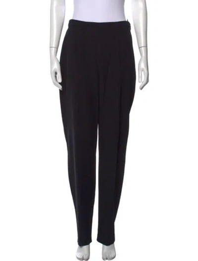 Pre-owned Escada Wool Straight Leg Pants In Blue