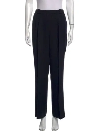 Pre-owned Escada Wool Straight Leg Pants In Blue