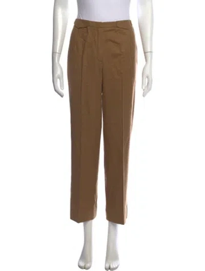 Pre-owned Escada Wool Straight Leg Pants In Neutrals