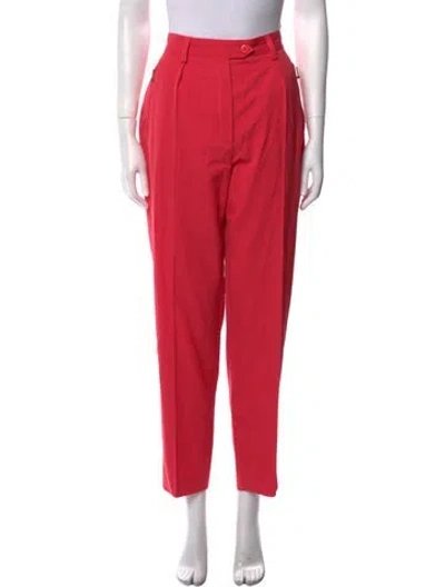 Pre-owned Escada Wool Straight Leg Pants In Pink