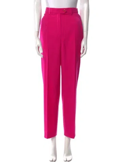 Pre-owned Escada Wool Straight Leg Pants In Pink