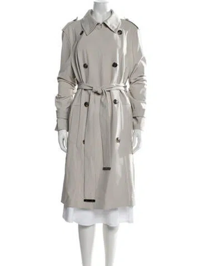 Pre-owned Escada Wool Trench Coat In Neutrals
