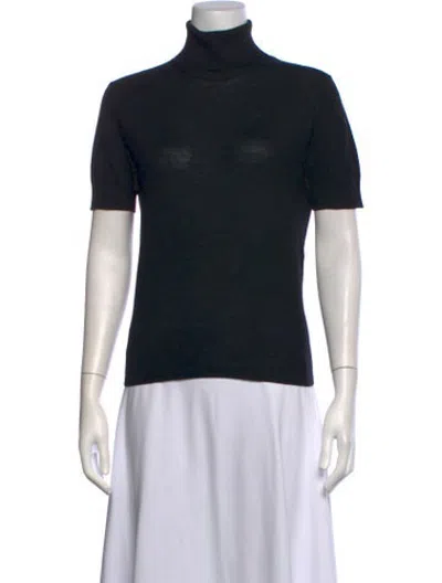 Pre-owned Escada Wool Turtleneck Sweater In Black