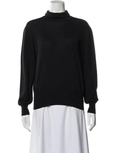 Pre-owned Escada Wool Turtleneck Sweater In Blue