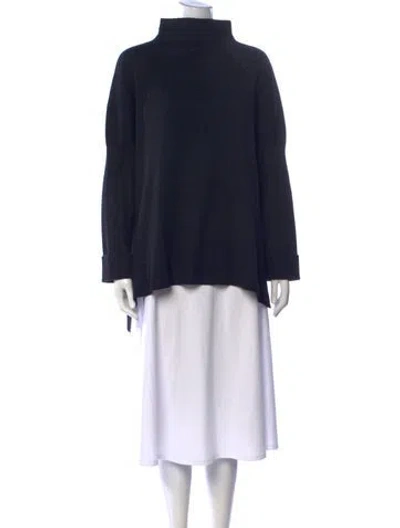Pre-owned Escada Wool Turtleneck Sweater In Blue