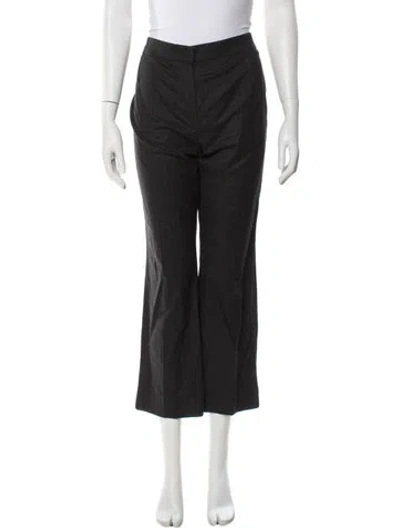 Pre-owned Escada Wool Wide Leg Pants In Black