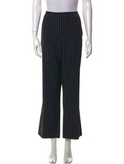 Pre-owned Escada Wool Wide Leg Pants In Black