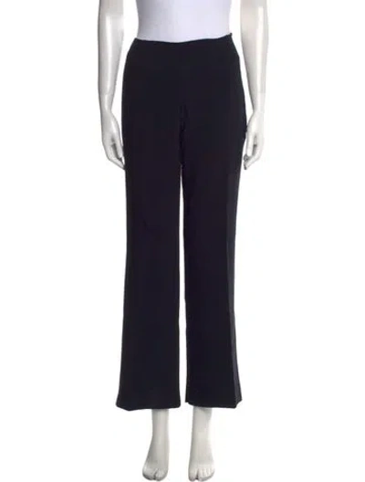 Pre-owned Escada Wool Wide Leg Pants In Black