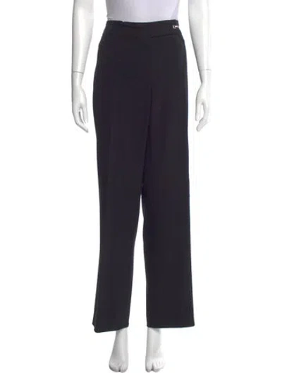 Pre-owned Escada Wool Wide Leg Pants In Blue