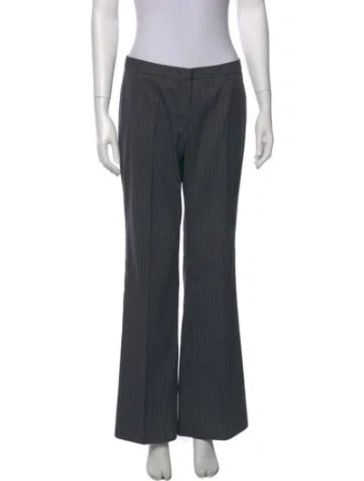 Pre-owned Escada Wool Wide Leg Pants In Blue