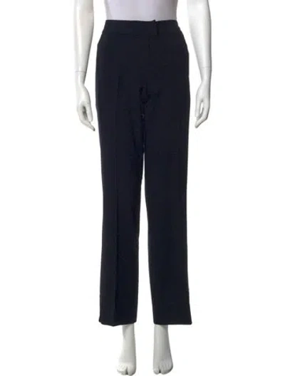 Pre-owned Escada Wool Wide Leg Pants In Blue