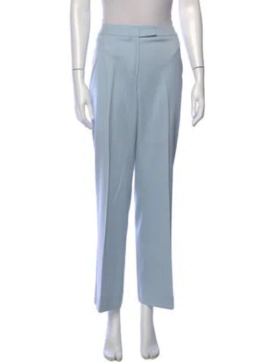 Pre-owned Escada Wool Wide Leg Pants In Blue