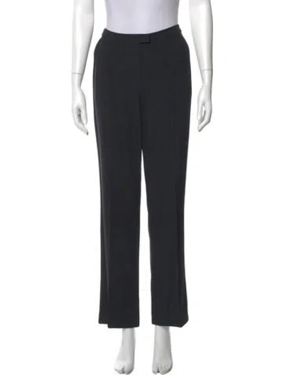 Pre-owned Escada Wool Wide Leg Pants In Blue