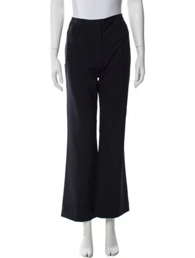 Pre-owned Escada Wool Wide Leg Pants In Blue