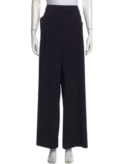 Pre-owned Escada Wool Wide Leg Pants In Blue