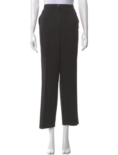Pre-owned Escada Wool Wide Leg Pants In Gray