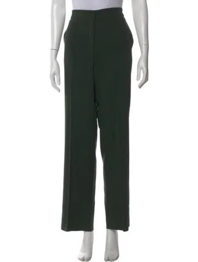 Pre-owned Escada Wool Wide Leg Pants In Gray