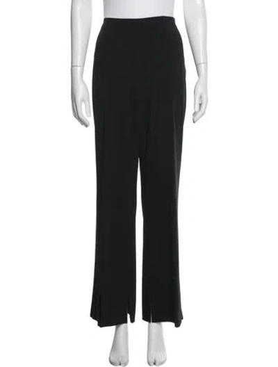Pre-owned Escada Wool Wide Leg Pants In Multi