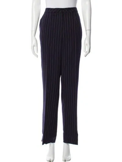 Pre-owned Escada Wool Wide Leg Pants In Purple