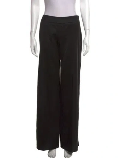 Pre-owned Escada Wool Wide Leg Pants W/ Tags In Black
