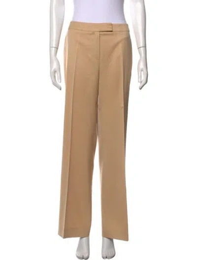 Pre-owned Escada Wool Wide Leg Pants W/ Tags In Brown
