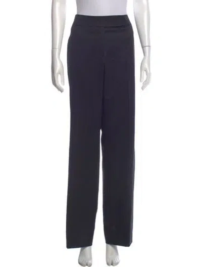 Pre-owned Escada Wool Wide Leg Pants W/ Tags In Gray